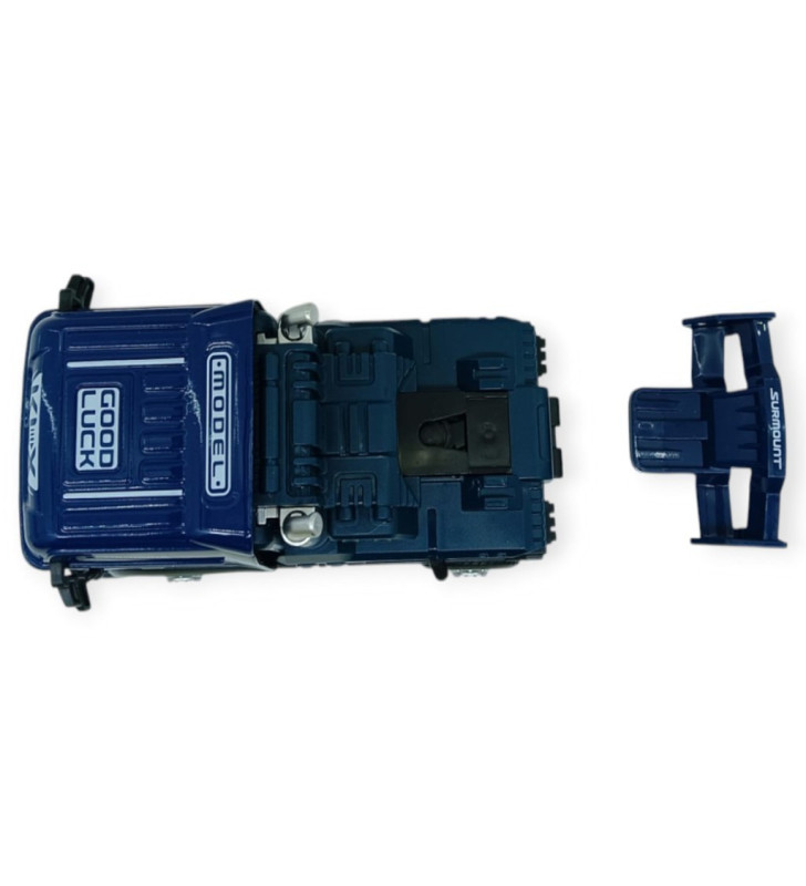 Metal Tır 1:24 - Sesli Işıklı Tır 13 cm - Lacivert (Lisinya)