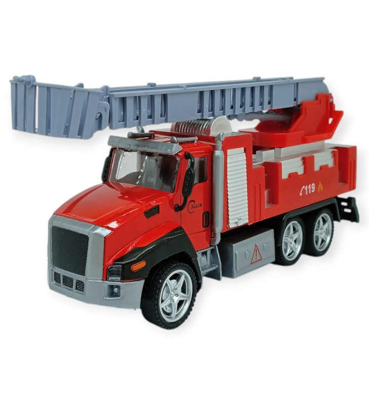 Çek Bırak İtfaiye Arabası 21 cm - Merdivenli (Lisinya)