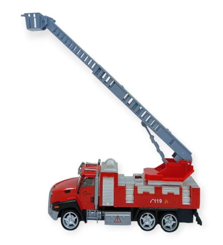 Çek Bırak İtfaiye Arabası 21 cm - Merdivenli (Lisinya)