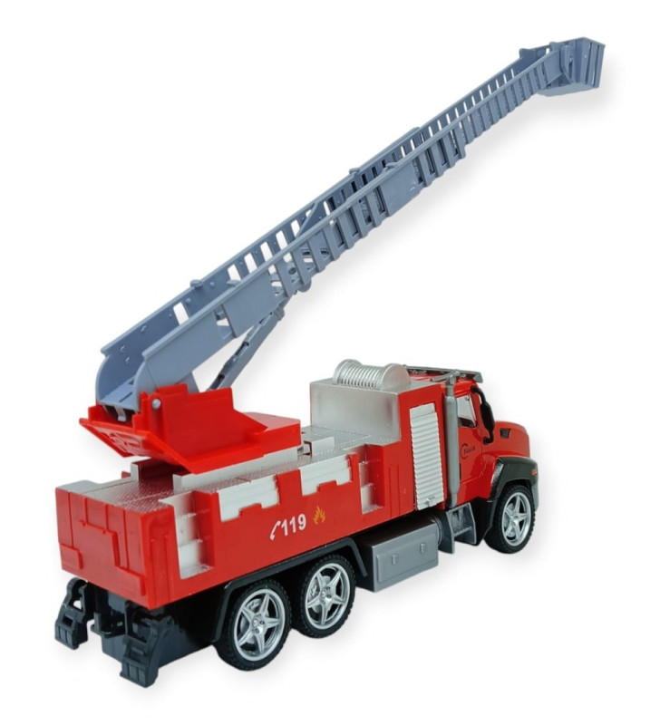 Çek Bırak İtfaiye Arabası 21 cm - Merdivenli (Lisinya)