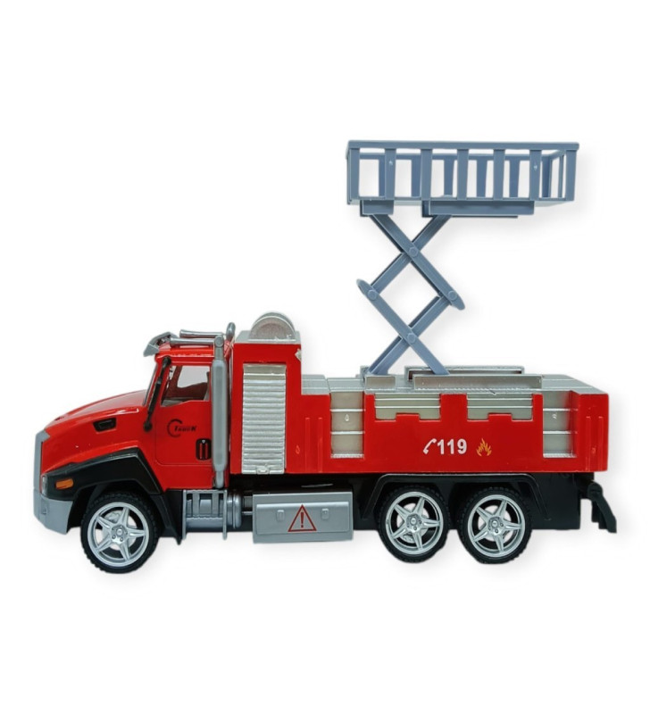 Çek Bırak İtfaiye Arabası 21 cm - Asansörlü (Lisinya)