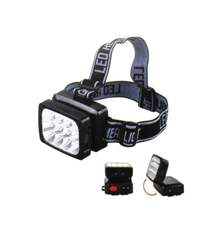 12 Ledli Güçlü Şarjlı Kafa Lambası -064 - Lisinya