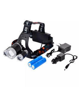 3 Başlıklı Şarjlı Kafa Feneri Wt-256 - Lisinya