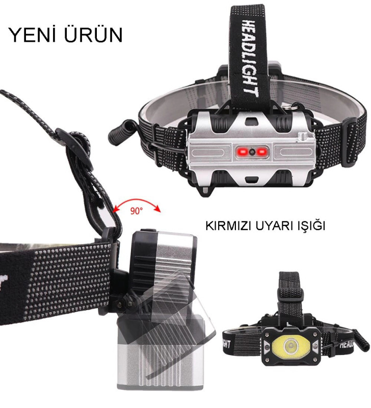 4 Modlu Sensörlü Şarjlı Güçlü Kafa Lambası Wt-248 - Lisinya