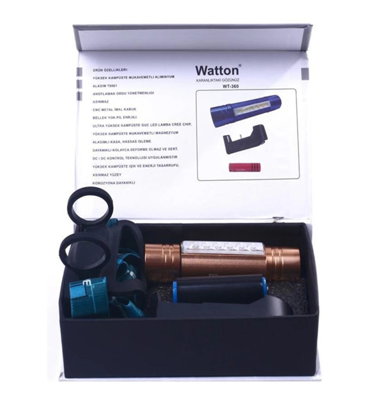 Kafa Lambası Güçlü El Feneri Wt-360 - Lisinya