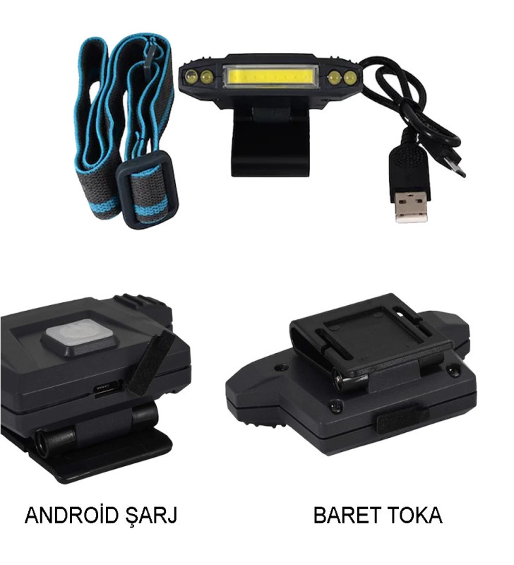 Şarjlı Baret Lambası Wt-606 - Lisinya