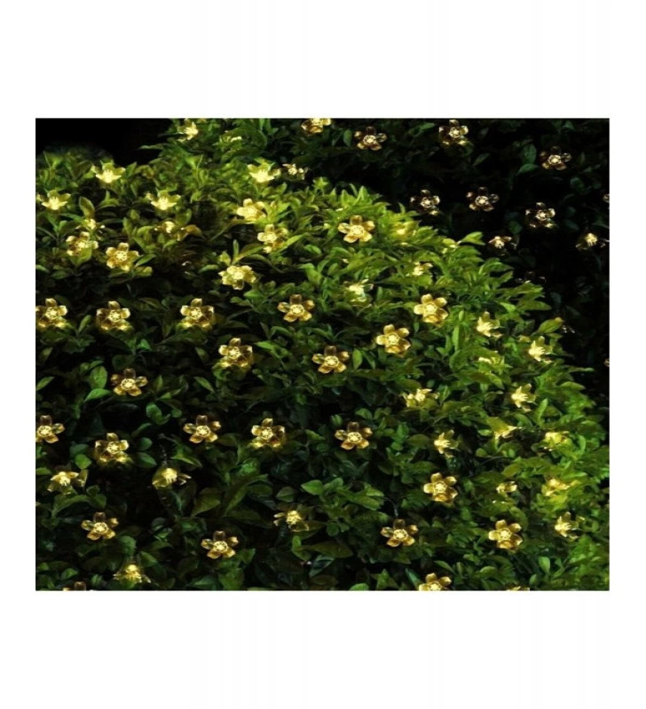 Solar 30 Ledli Çiçekli Günışığı Bahçe Aydınlatma Dekorasyon Güneş Enerjili - Lisinya