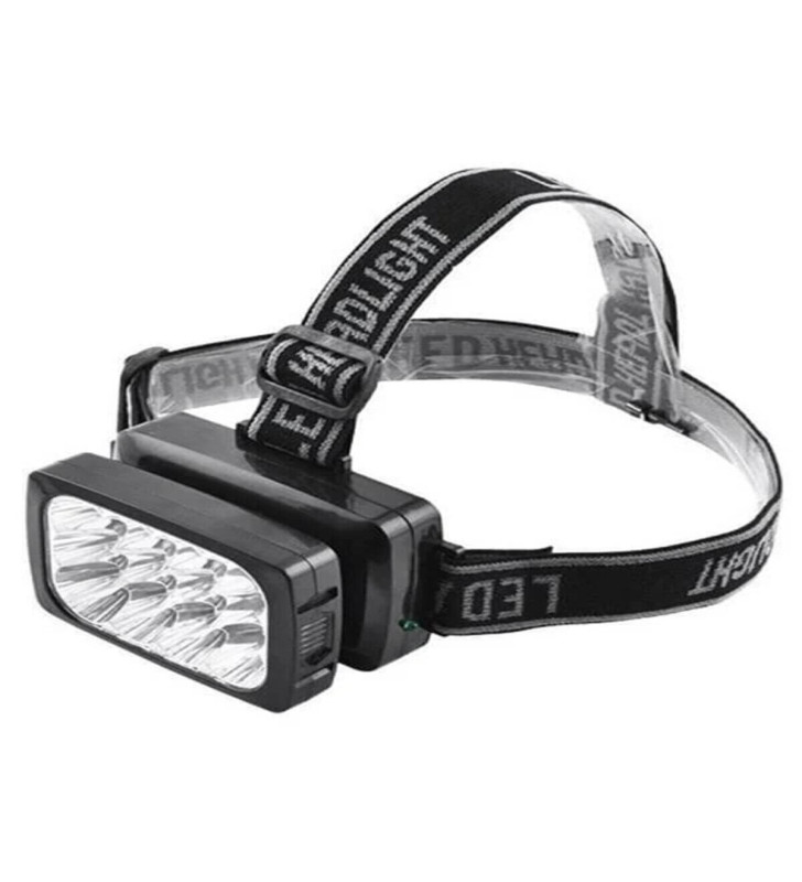 12 Ledli Şarjlı Kafa Lambası Power Ledli Kafa Feneri Tepe Lambası - Lisinya