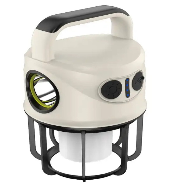 Ps-22025 Çift Işıklı Type-c Powerbank Özellikli Taşınabilir Şarj Edilebilir Kamp Lambası - Lisinya