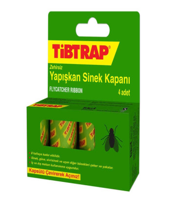 Tibtrap Yapışkan Sinek Kapanı 4 Lü - Lisinya