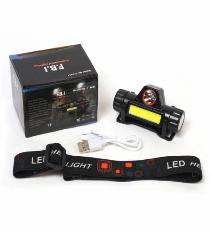 F-3434 Şarjlı Mıknatıslı Kafa Feneri - Lisinya