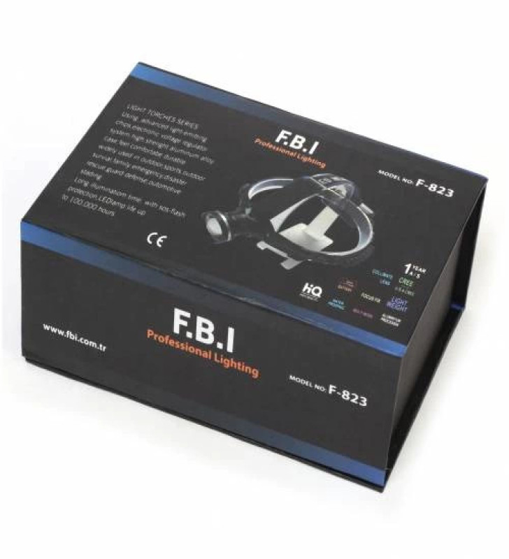 F-823 Xlm T6 Led Su Geçirmez Şarjlı Kafa Lambası - Lisinya