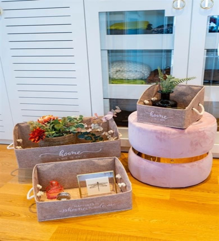 Keçe Raf Organizer Maxi Boy Kutu Düzenleyici - 03747