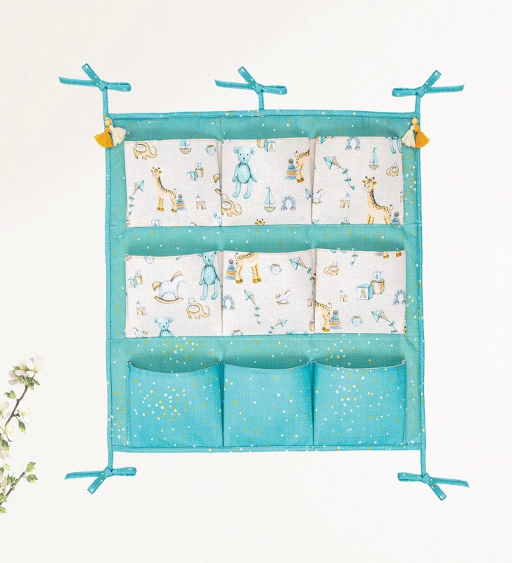 Baby 9 Cepli Bağlamalı Beşik Kenarı Düzenleyici (yeşil)