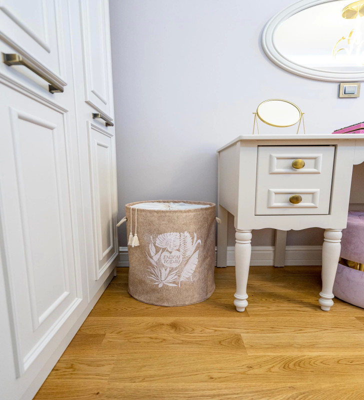 Torbalı ve Kulplu Püskül Detaylı Düzenleyici Çok Amaçlı Organizer Keçe Sepet -03631