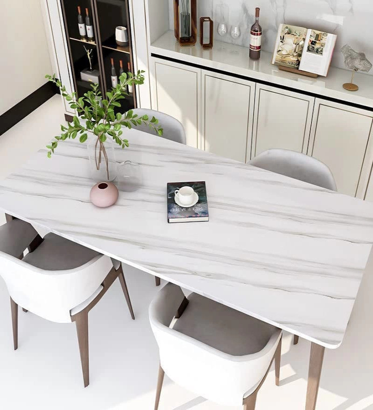 Açık Mermer Desenli Yapışkanlı Kaplama Kağıdı Büyük Boy 5 Metre - Lisinya