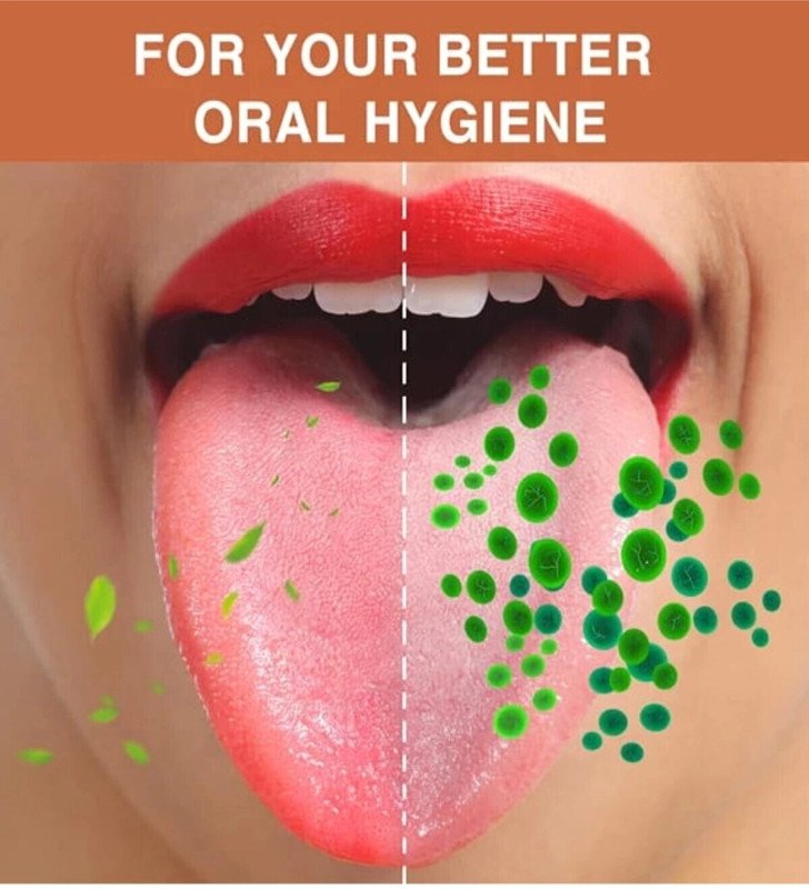 Hijyenik Dil Kazıyıcı Temizleme Dil Sıyırıcı Dil Temizleyici Bakır Hilal - Lisinya