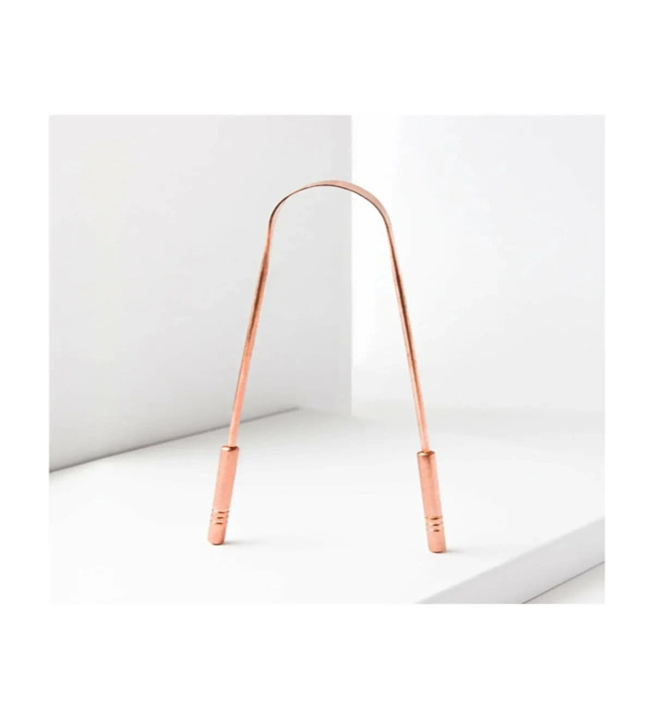 Hijyenik Dil Kazıyıcı Temizleme Dil Sıyırıcı Dil Temizleyici Bakır Hilal - Lisinya