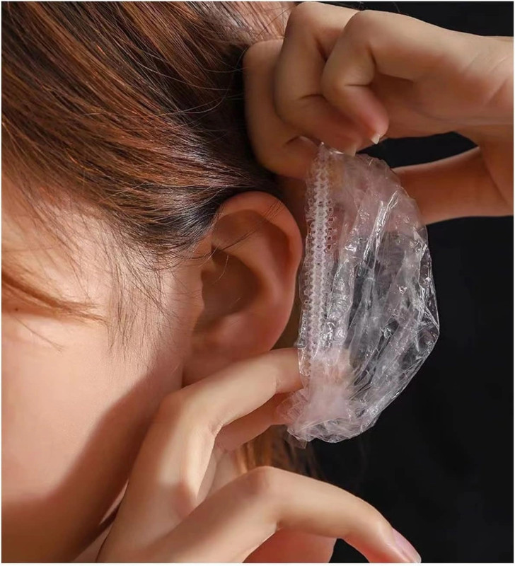 100 Su Geçirmez Kulak Örtüleri Su Geçirmez Kulak Kapları Duş İçin - Lisinya