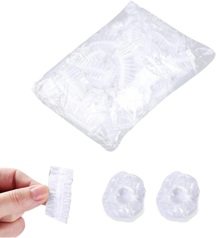 100 Su Geçirmez Kulak Örtüleri Su Geçirmez Kulak Kapları Duş İçin - Lisinya