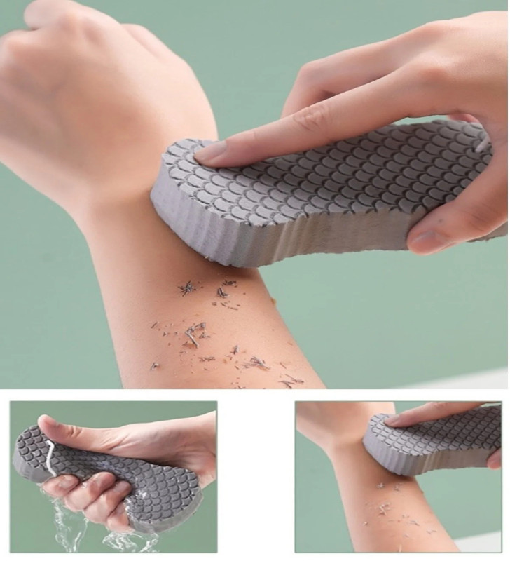 Banyo Fırçası Yüksek Yoğunluklu İyi Sürtünme Etkisi Banyo İçin Hafif Ölü Cilt Sökücü Sünger - Lisinya