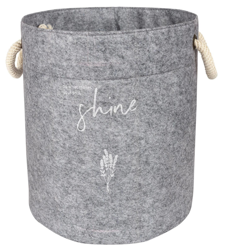 Kulplu Yuvarlak Düzenleyici Çok Amaçlı Kolay Taşınabilen Organizer Keçe Sepet (maxi) 03655