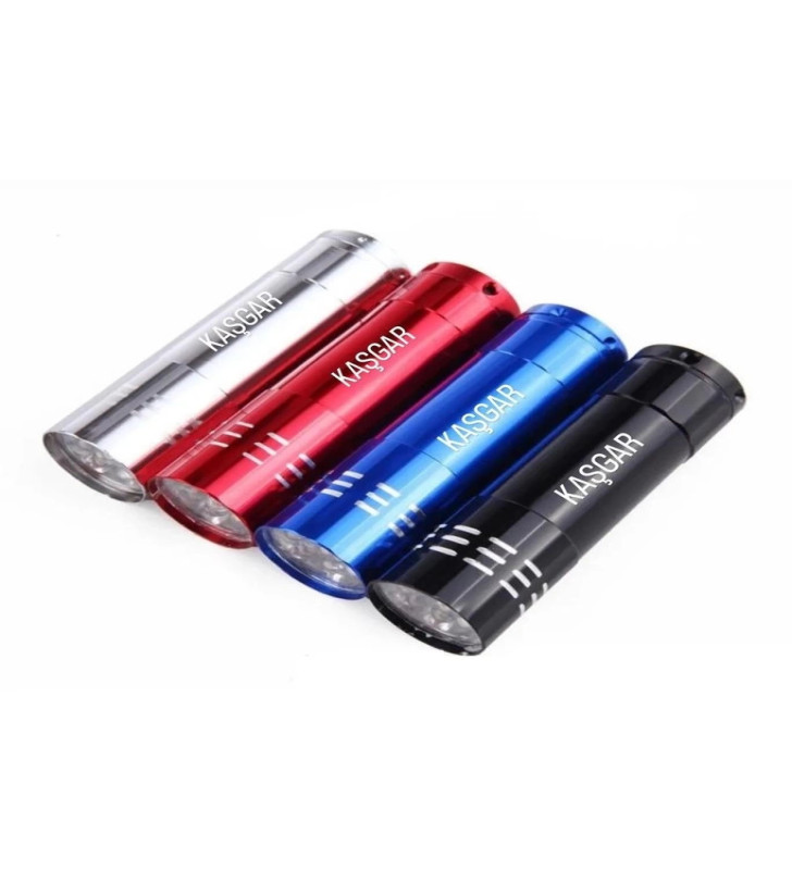 Süper Parlak 9 Ledli Metal Mini El Feneri - Lisinya
