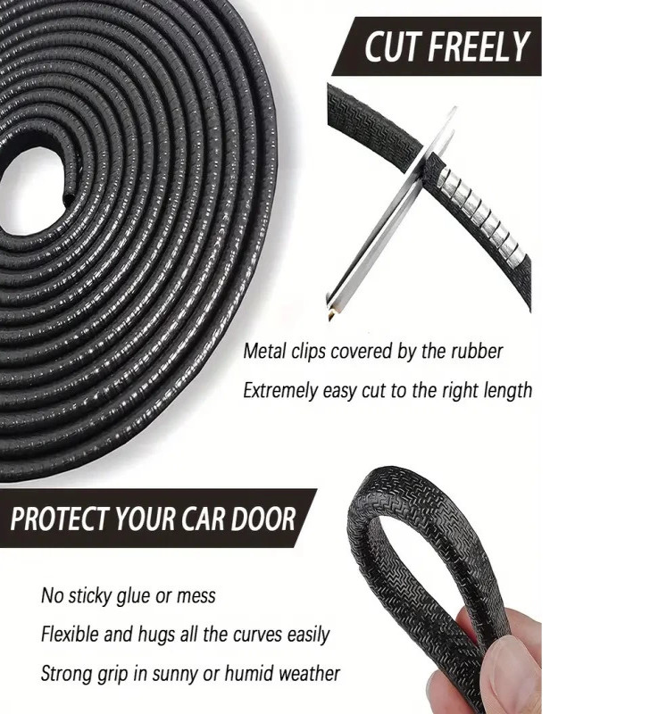 5 Metrelik Araba Kapı Kenar Koruma Şeridi Rulosu - Lisinya