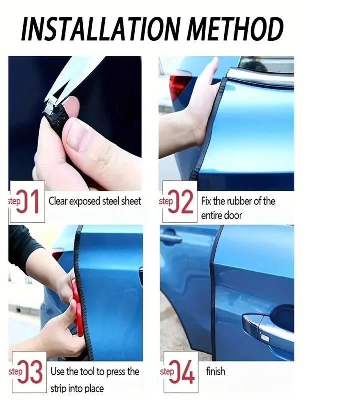 5 Metrelik Araba Kapı Kenar Koruma Şeridi Rulosu - Lisinya