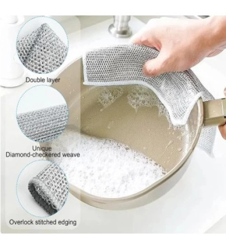 Çok Amaçlı Sihirli Tel Temizlik Bezi - Lisinya