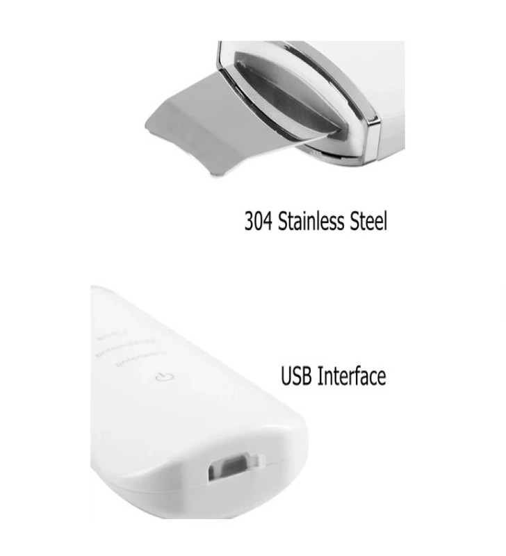 Ultrasonik Spatula Yüz Akne Giderici Siyah Nokta Temizleme Cihazı - Lisinya