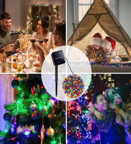 11m 100 Led Rgb Solar Mz-322 - Lisinya