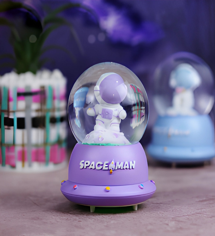 Küçük Astronot Işıklı Kar Küresi Alk3110 - Lisinya