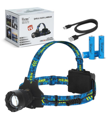 Cree P360 - 12,000 Lümen Şarjlı Kafa Lambası Wt-627 - Lisinya