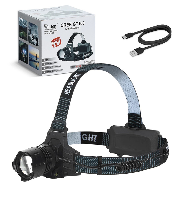 Gt100 Led Şarjlı Kafa Lambası Wt-628 - Lisinya