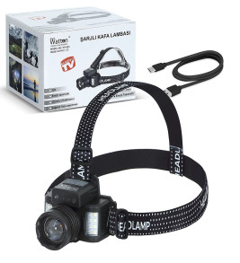 Sensörlü Cree Tg Led Şarjlı Kafa Lambası Wt-625 - Lisinya