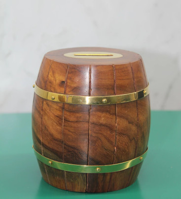 Pirinç Fıçı Kumbara 1786 - Lisinya