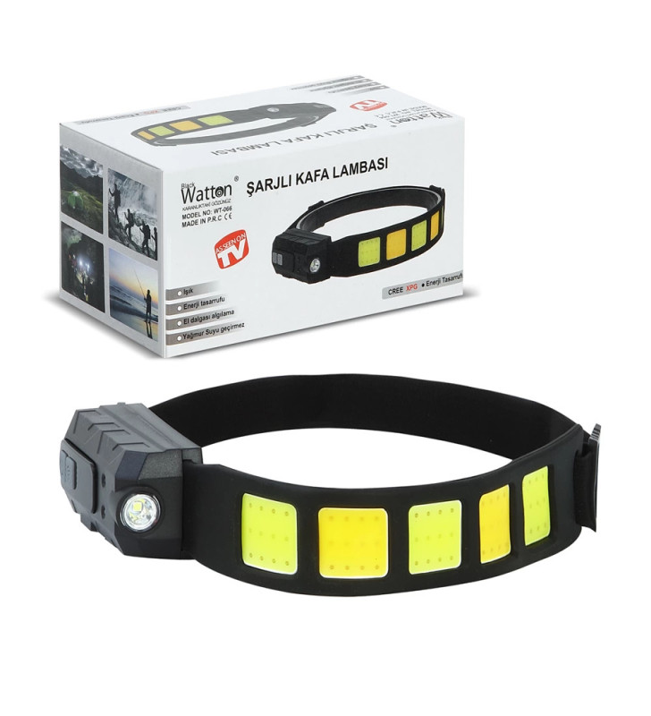 Sensörlü Cob Xpg Led Kafa Lambası Wt-066 - Lisinya