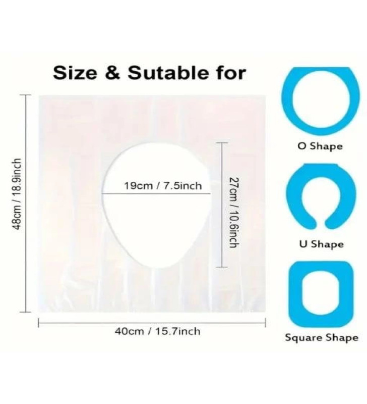Hijyenik Tek Kullanımlık Klozet Kapağı Poşeti 200 Adet - Lisinya