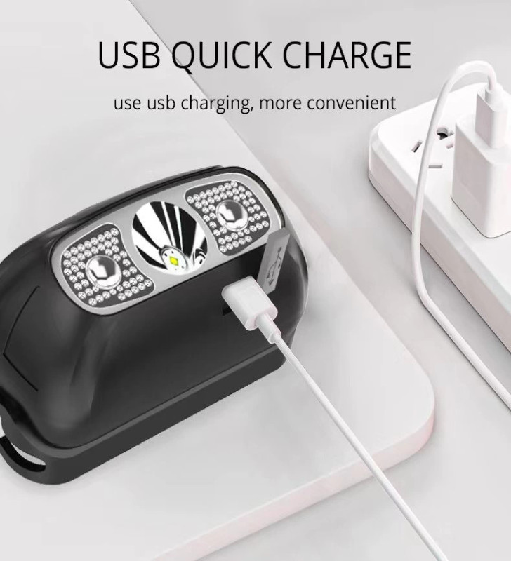 Baretta Brt61 Xpe Pearls Led Hareket Sensörlü Mini Usb Şarjlı Kafa Feneri - Lisinya