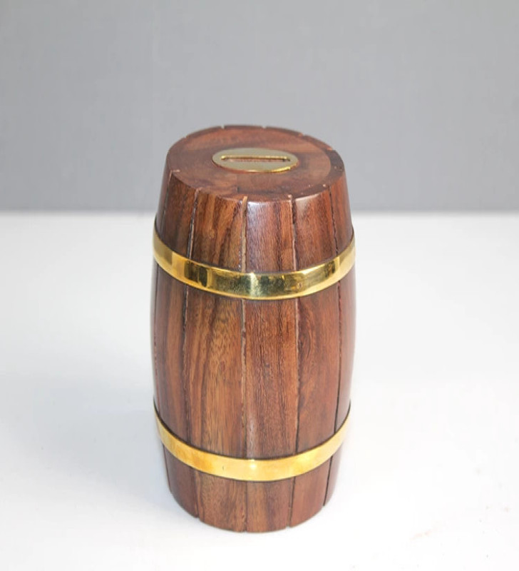 Pirinç Fıçı Kumbara Ksk3115 - Lisinya