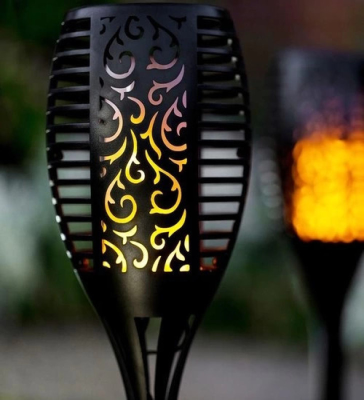 Alev Efektli Solar Bahçe Lambası (51 Cm) - Lisinya