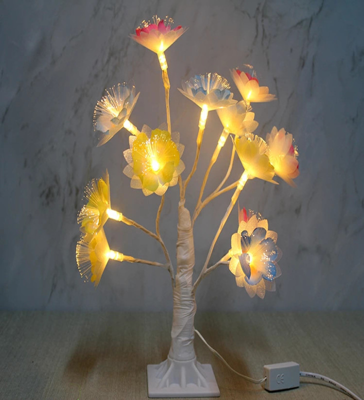 Dekoratif Ledli Çiçek Alk1735 - Lisinya