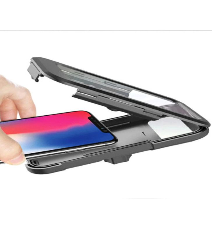 Gidon Bağlantılı Su Geçirmez Mıknatıslı Motorsiklet Telefon Tutucu - Lisinya