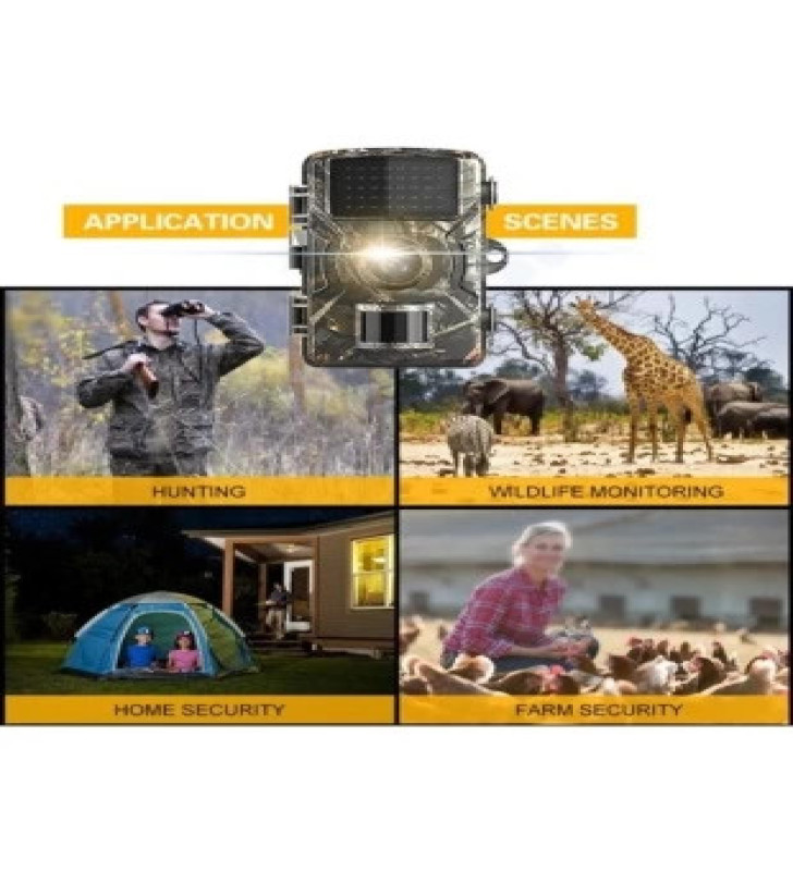 Fotokapan Kamera 12mp 1080p Doğa Ve Outdoor Gece Görüşlü Kamera Su Geçirmez - Lisinya