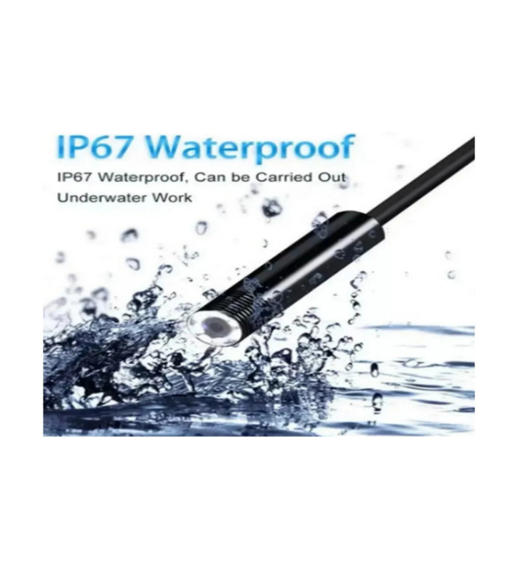 Endoskop Yılan Video Kamera Led’li 5 Metre 7 Mm Sert Kablo Yüksek Kaliteli Stereo - Lisinya