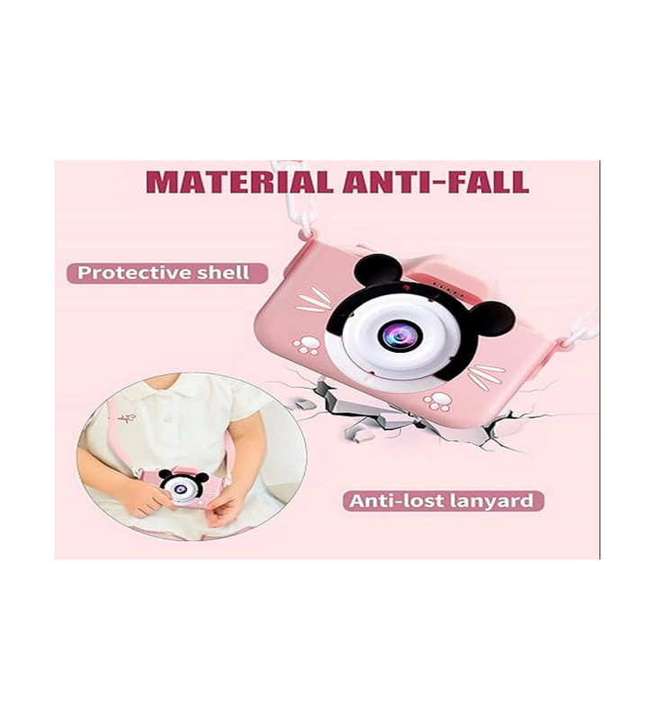 Çocuk Dijital Fotoğraf Makinası 20 Mp Video Kaydedici 2.0 İnç Çift Kameralı - Lisinya