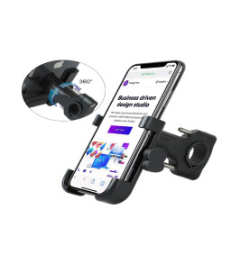 Alüminyum Gövdeli Metal Gidon Bağlantılı Motosiklet Telefon Tutucu 7 İnç Xl - Lisinya