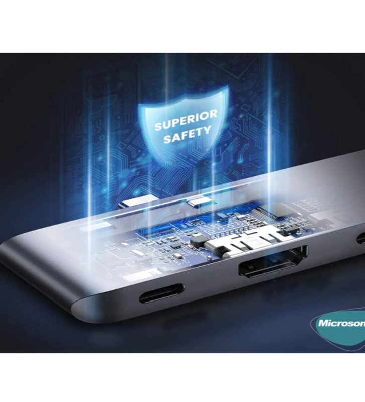 Type-c To Hdtv Multifunction Adapter 8 Port Kablo - Lisinya