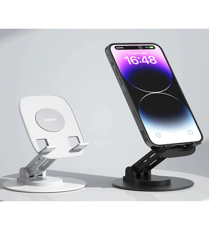 F17s Masaüstü Telefon Tutucu Döner Tabanı Alüminyum Paslanmaz Çelik Katlanabilir - Lisinya